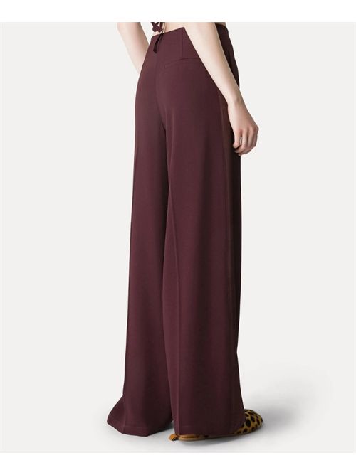 PALAZZO TROUSERS IN SATIN ENVERS FORTE_FORTE | 14365_my pantsF48M.2507 chocolat noir